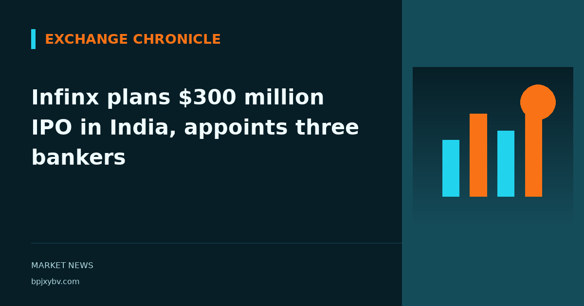Infinx plans $300 million IPO in India, appoints three bankers