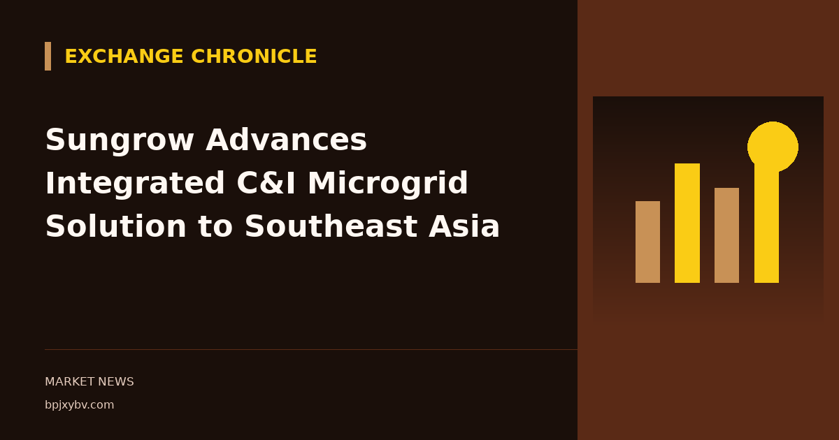 Sungrow Advances Integrated C&I Microgrid Solution to Southeast Asia